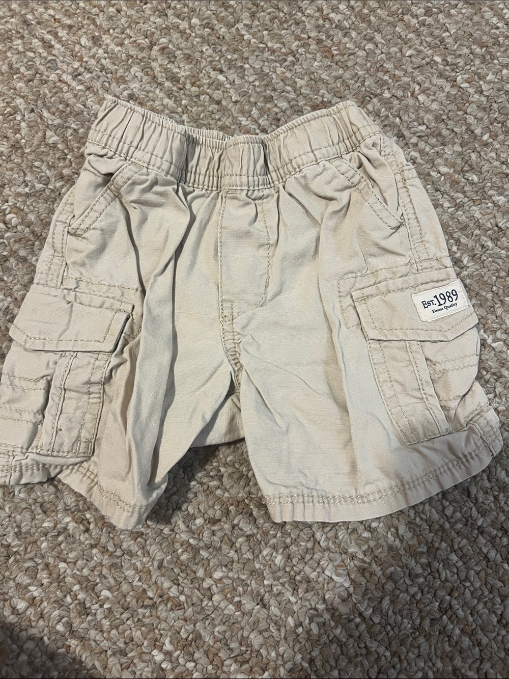 The Children's Place Tan Cargo Shorts with Patch Pocket